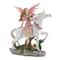 Magical Pink Fairy with Unicorn Figurine 5" x 2.25" x 6.5"
